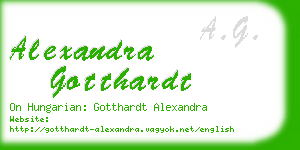 alexandra gotthardt business card